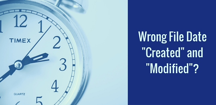 Restore Original Modification and Creation Date of Files